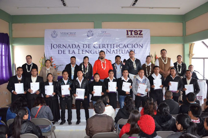 18-12-2015 Ceremonia de 1er entrega de Certificados de la Lengua Nahuatl